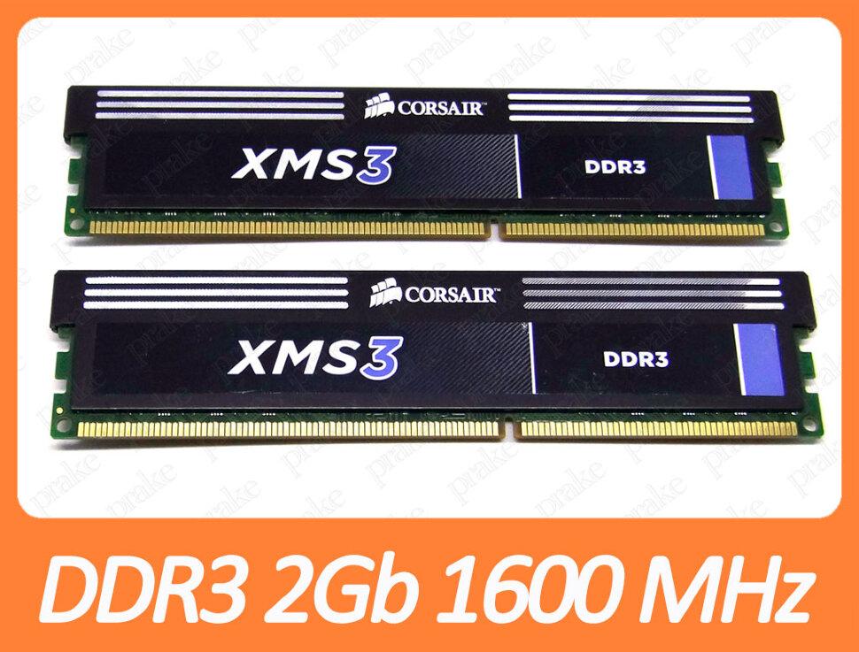 DDR3 4GB (2x2Gb) 1600MHz (PC3-12800) CL9 Corsair CMX6GX3M3A1600C9