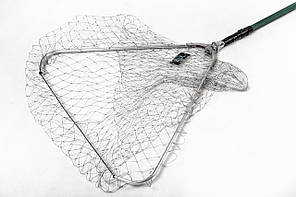 Підсак Breeze трикутний 60 см, кордова сітка, зелена телескоп ручка 140 см