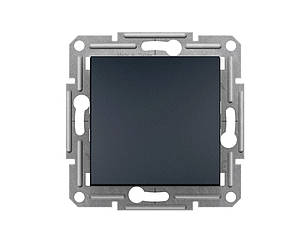 Asfora вимикач 1-клавішний антрацит Schneider Electric, EPH0100171