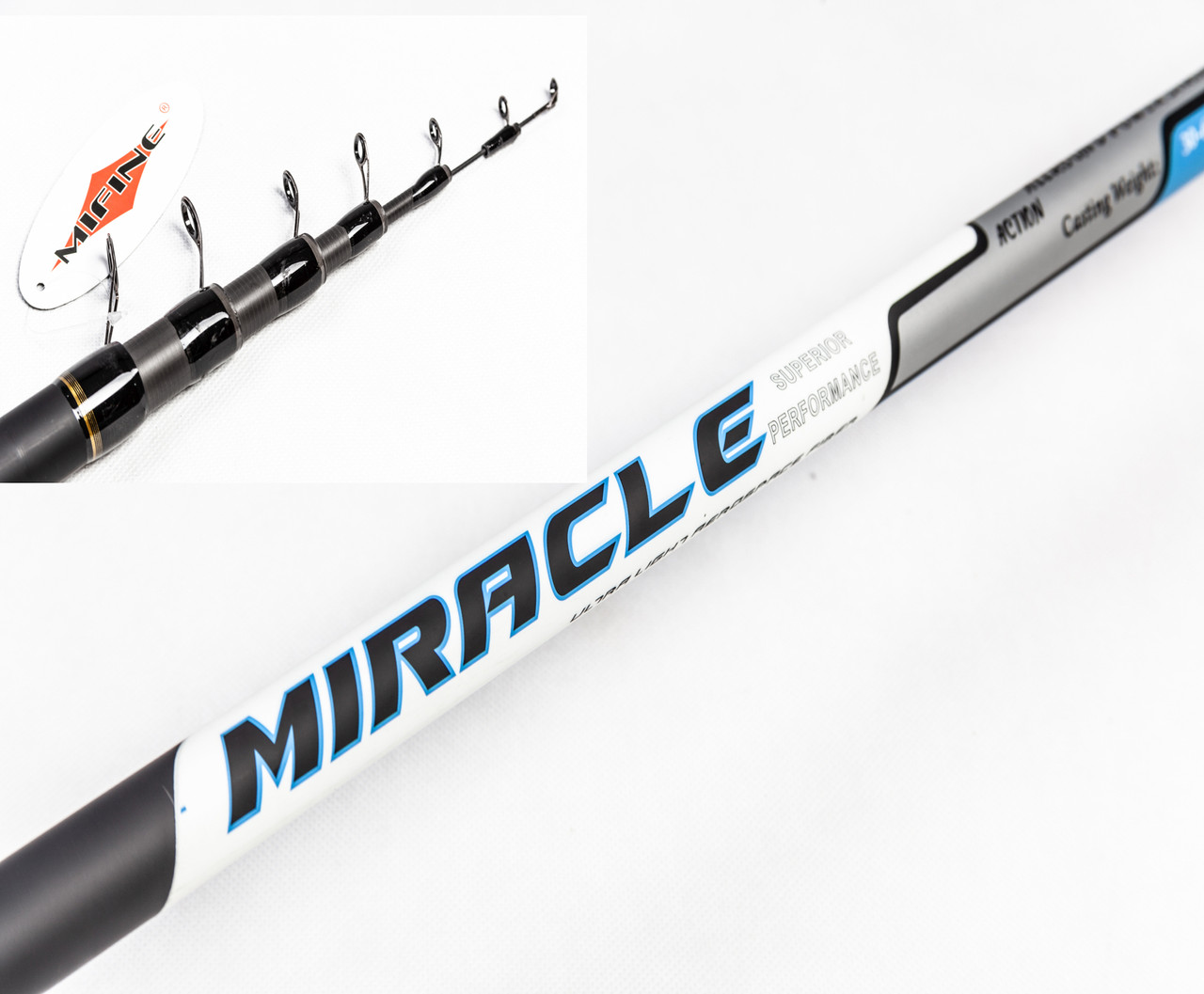 Вудка Mifine Miracle 5м Карбон тест 30-60грам для бокового кивка