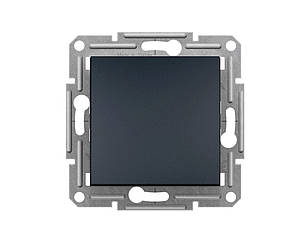 Asfora вимикач 1-клавішний прохідний антрацит Schneider Electric, EPH0400171