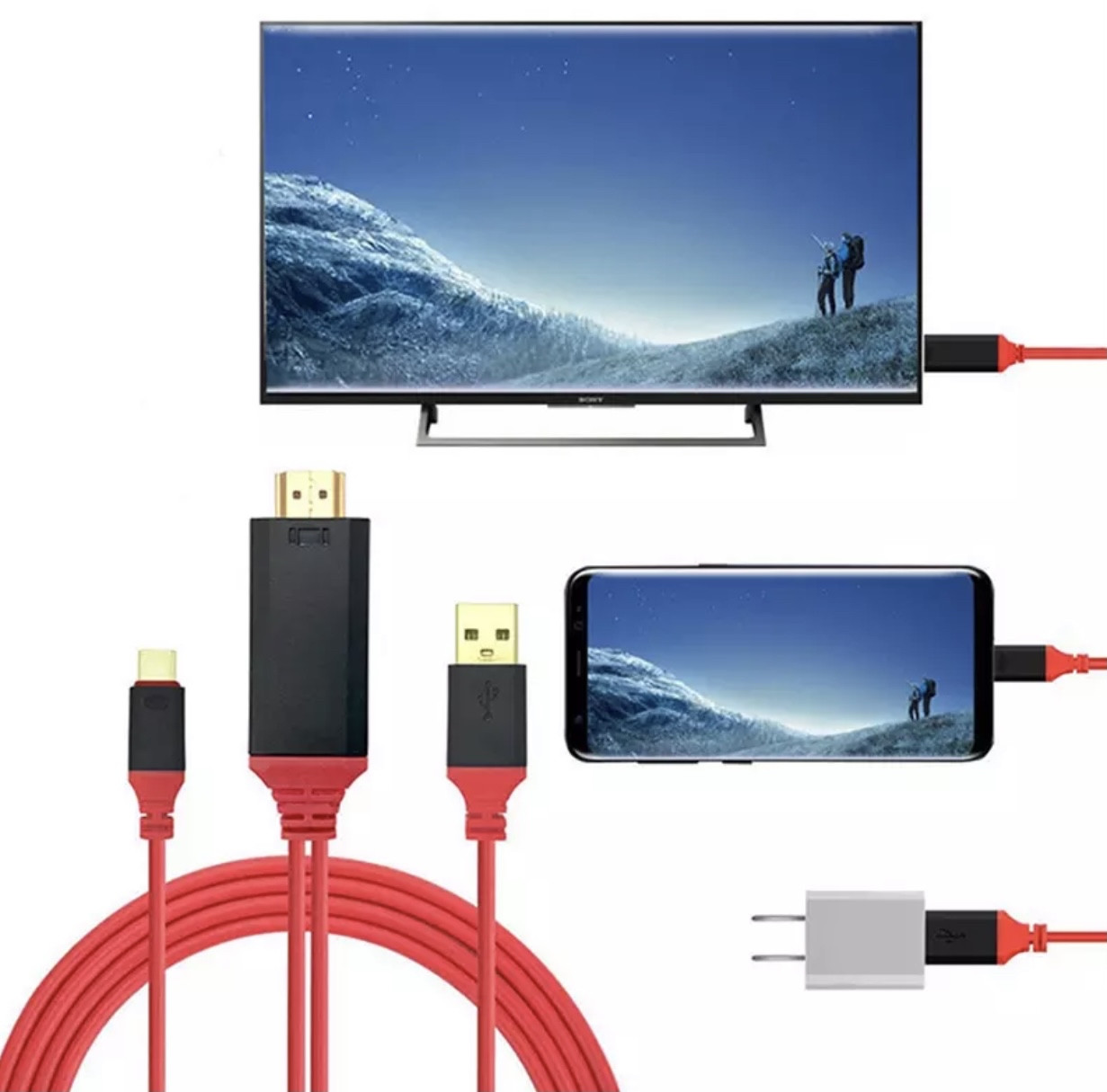 Кабель перехідник MiraScreen Lightning — HDMI 2 м для iPhone