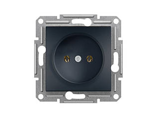 Asfora розетка без заземлення антрацит Schneider Electric, EPH3000171