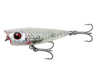 Воблер Savage Gear 3D Minnow Popper 43F Crystal White 4.3см 2.6г