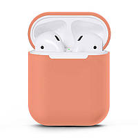 Чехол Silicone Case Slim для AirPods Peach (08) персиковый