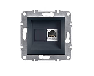 Asfora розетка комп'ютерна RJ45 UTP CAT.5e антрацит Schneider Electric, EPH4300171
