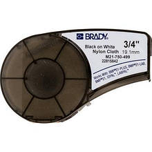 Стрічка для принтера етикеток Brady M21-750-499, nylon, 19.05 mm/4.87 m, Black on White (M21-750-499)