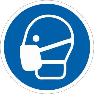 Знак безпеки Одягнути маску  ДСТУ EN ISO 7010: 2019 (метал, пластик, плівка)