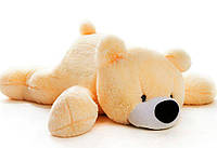 Большой плюшевый мишка Умка 100 см. Детская лежачая мягкая игрушка медведь Персиковый