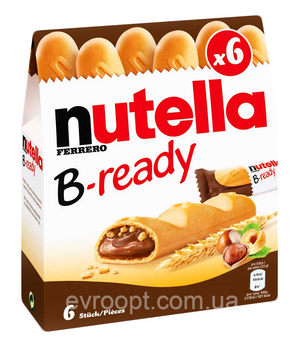 Печиво Nutella B-Ready 132 г, фото 1
