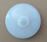 Світлодіодний світильник 9 W круг з датчиком руху AVT ROUND2 SENSOR-9W 6000 К, фото 2