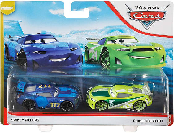 Тачки 3: Спайки Філапс і Чейз Рацелотт (Spikey Fillups & Chase Racelott) Disney Pixar Cars від Mattel, фото 1