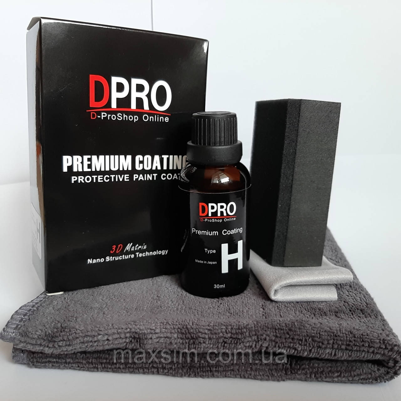 Рідке скло нанекераміка DPRO Type H 9H Premium Coating Nano Ceramic Нано Кераміка для авто Японія 30 мл