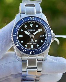 Часы Seiko Prospex SNE569P1 Solar Divers Grey Dail 200m