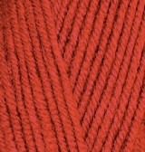 Нитки пряжа для в'язання напіввовна SUPERLANA MIDI СуперЛана Міді від ALIZE Алізе № 36 - терракот