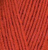 Нитки пряжа для в'язання напіввовна SUPERLANA MIDI СуперЛана Міді від ALIZE Алізе № 36 - терракот