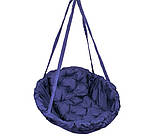 Гойдалка темно-синя навантаження 200 кг підвісне крісло гойдалка синє, фото 6