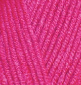 Нитки пряжа для в'язання напіввовна SUPERLANA MIDI СуперЛана Міді від ALIZE Алізе № 149 - фуксія
