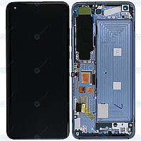 Дисплейный модуль для Xiaomi Mi 10 5G (M2001J2G, M2001J2I) с черной рамкой, Twilight Grey, оригинал (Huaxing)