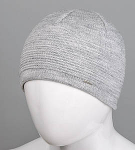 Чоловіча в'язана шапка на флісі Nord (Diligo), Світло-сірий