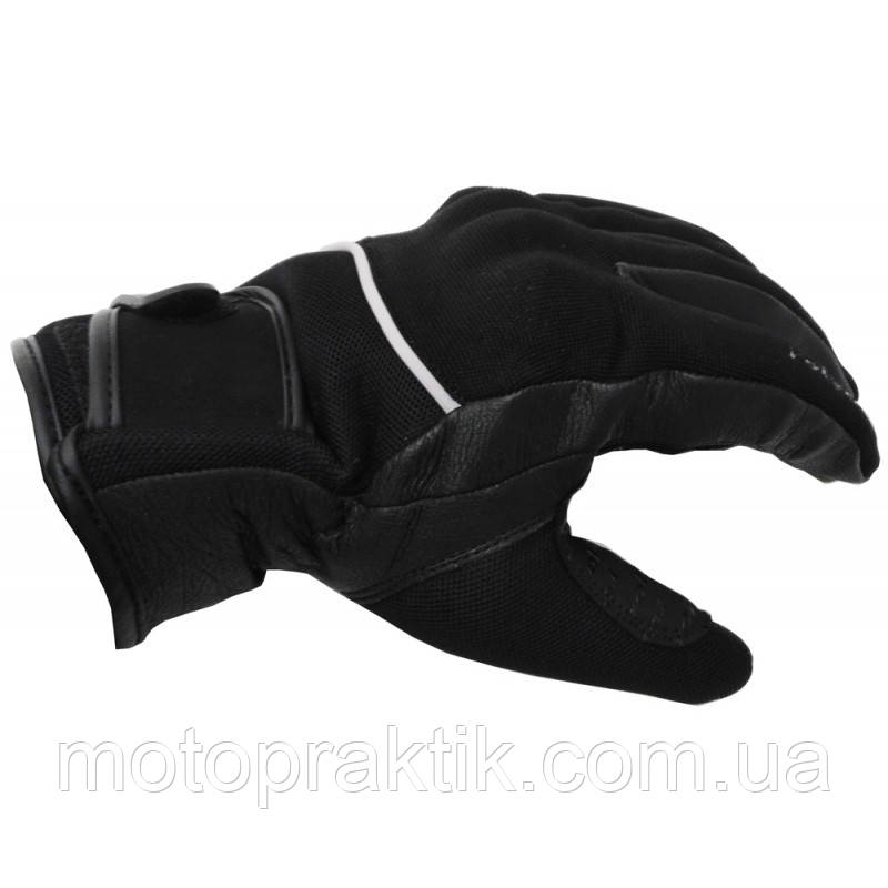 Roleff RO-20 Leather/Textile Gloves Black, M - Мотоперчатки летние с защитой - фото 2 - id-p233024234