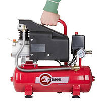 Компресор 9л, 0.75кВт, 1.0HP, 220 В, 8aтм, 160л/хвил INTERTOOL PT-0002