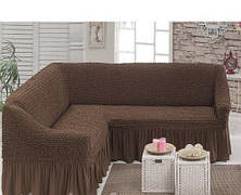 Натяжна чохол на кутовий диван