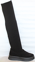 Ботфорты чулки женские замшевые от производителя КА21-2