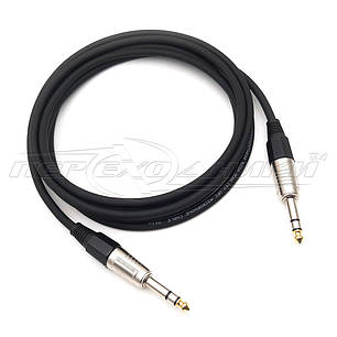 Кабель jack 6.3 mm to jack 6.3 mm стерео, у екрані, фото 3