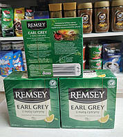 Чай Remsey Earl Grey (черный с лимоном) 75 шт. Польша