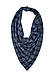 Шарф-бактус "Единбург", синій в клітинку на гудзику, жіночий шарф, великий жіночий шарф, подарунок жінці, фото 2
