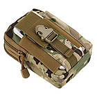 🔥 Підсумок-Сумка "D-1" (multicam) поясна сумка, аптечка, молле, molle, edc, чохол для телефону, фото 2