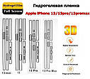 Гідрогелева плівка матова Apple iPhone все 14plus/14/14pro/14pro max на боки  рамка  телефона комплект 2 шт., фото 6