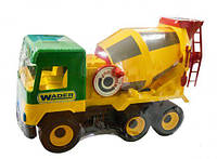 Игрушечная бетономешалка Wader Middle truck 37 см желтый 39223