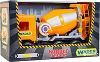 Игрушечная бетономешалка Wader Middle truck 43 см оранжевая 39311