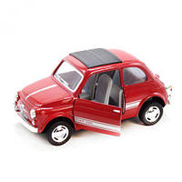 Машинка KINSMART Fiat 500 1:24 красный KT5004W