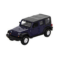 Металлическая модель авто Jeep Wrangler Unlimited Rubicon Ассорти зеленый металл, синий, 1:32