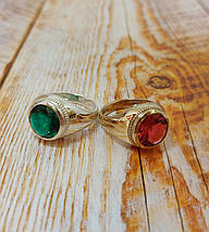 Перстінь, печатка з великим каменем, кільце, фото 2