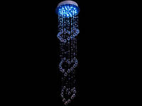 Галогеновая люстра со светодиодной подсветкой "Хрустальный каскад" 4003/150G