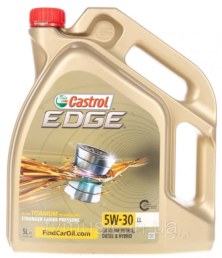 Олива моторна CASTROL EDGE Titanium FST 5W-30 LL 5 л