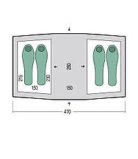 Намет Pinguin Base Camp Green, 4-місний (PNG 127.Green), фото 2