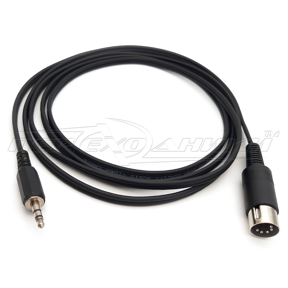 Кабель 5 pin DIN на jack 3.5 mm, 2 жили кожна у екрані