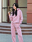 Жіночий костюм 2072 (42-44,46-48) (малина,зелений,шоколад,рожевий, оливка,білий, мокко,чорний, сирен,оранж) СП, фото 4