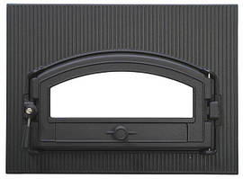 Дверцята хлібопекарної печі 4 зі склом 0214