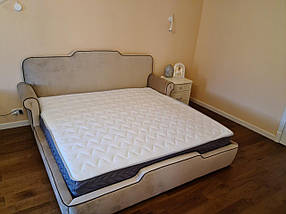 Дизайнерська ліжко під замовлення Елегія-33 прямокутна 2000*2000 мм (Меблі-Плюс TM)
