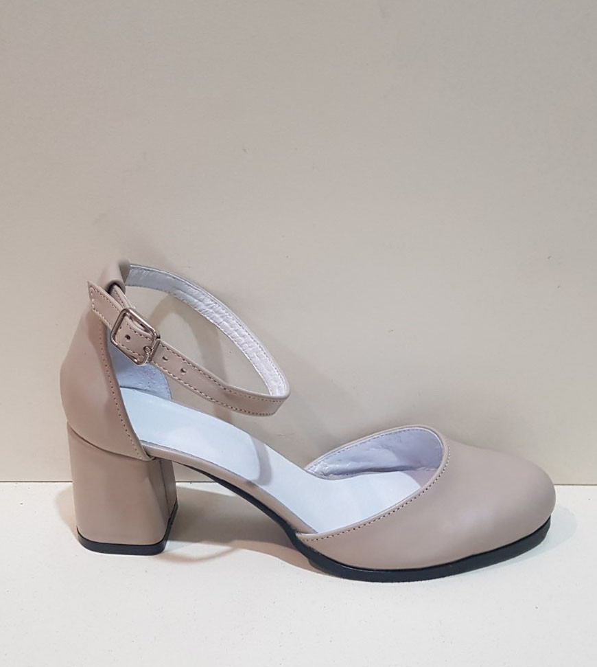 STTOPA Розміри 36-44. Босоніжки великих розмірів шкіряні. Каблук 6,5 см. 154-3644-65-1 Бежеві, фото 1