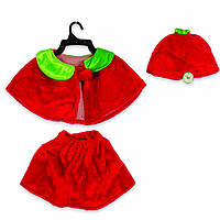 Карнавальный костюм "Вишенка" для девочки из фетра