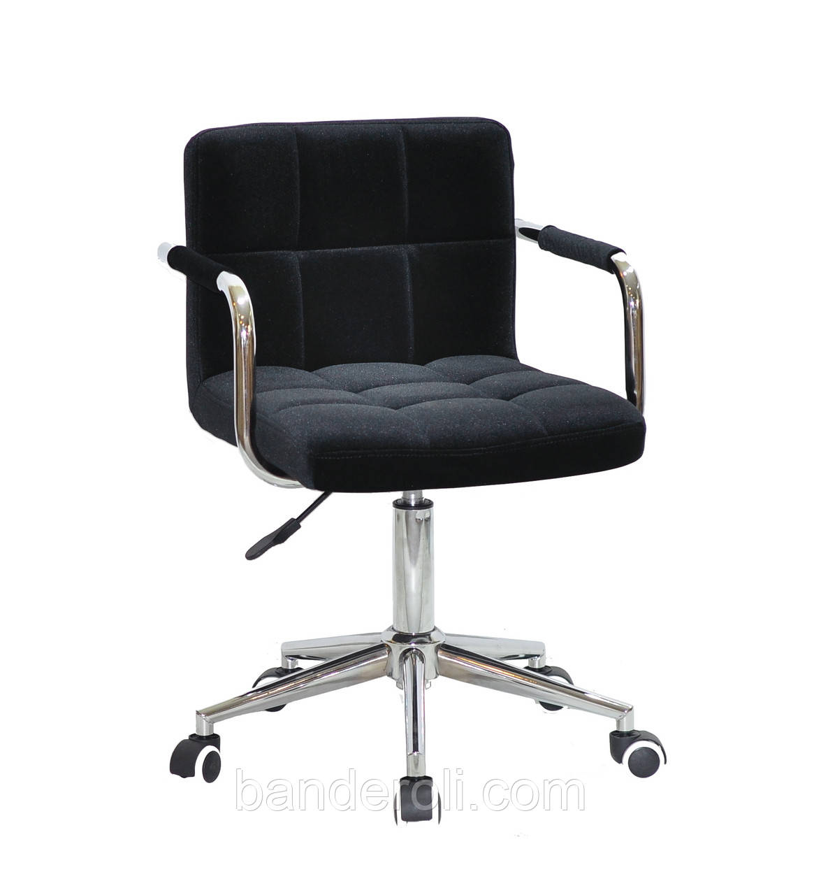 Крісло Arno-Arm Modern CH-Office велюр чорний В-1011, фото 1