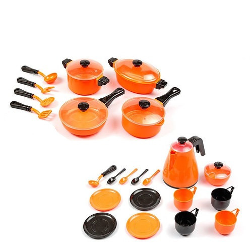 Набір посуду Cooking Set в сумці 1481 Юніка 23 предмета чайник каструлі сервіз дитяча іграшка для дітей кухня