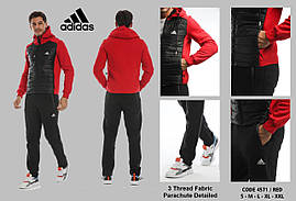 Чоловічий зимовий спортивний костюм Adidas з капюшоном Туреччина, фото 3